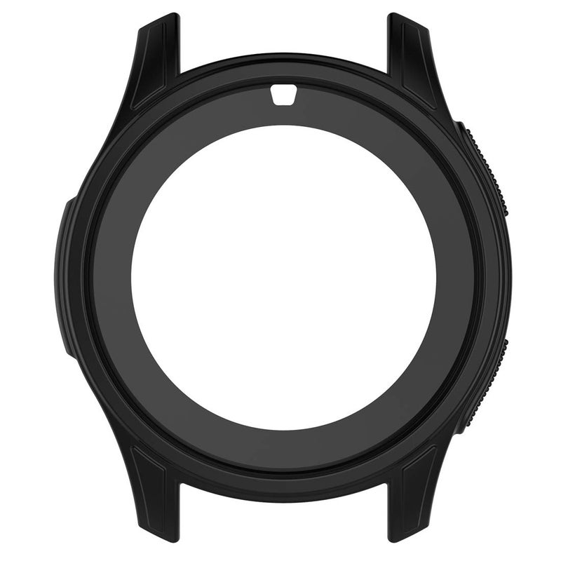 AWADUO Compatible with Galaxy Watch 42mm Silicone Protective Case, Smartwatch Case Compatible with Samsung Galaxy Watch 42mm Smartwatch, Soft and Durable(Silicone Black) - Image 1